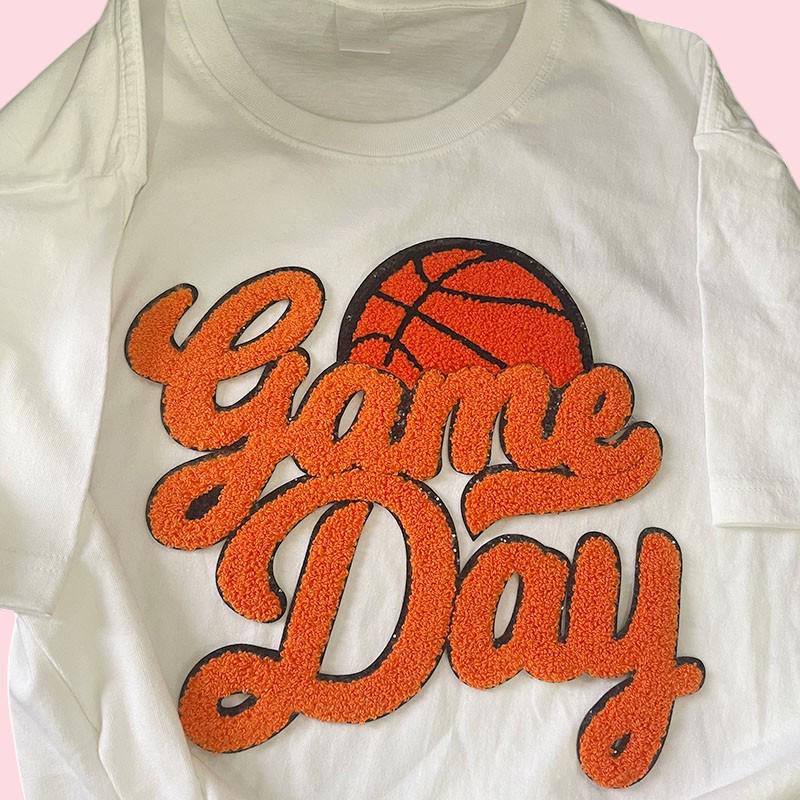 GAME DAY Basketball Chenille Patch